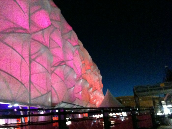 Outside Basketball At Night