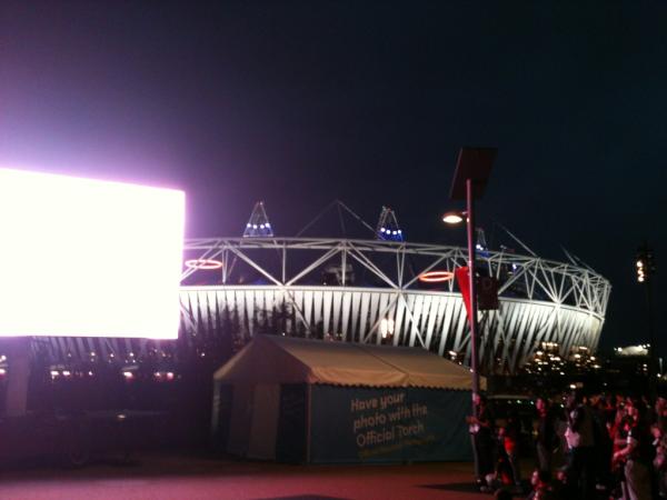 Spot the Olympic Rings hovering