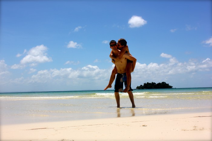 The beach to ourselves