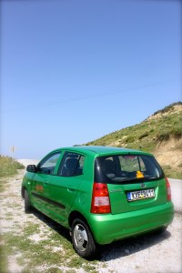 Our Kia Picanto up Mt Dikeos