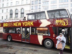 The Big Bus Tour has somewhere to sit whether you like to be out in the elements or inside in the warm