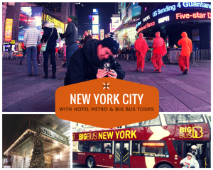 VLOG: NYC with Hotel Metro and Big Bus Tours