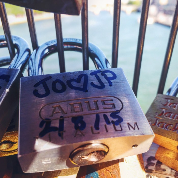 Locking our love in Paris