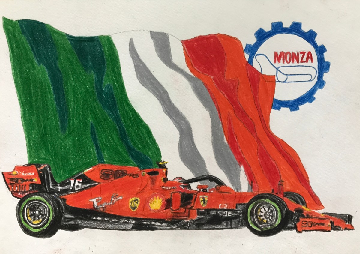 LeClerc, La Pista Magica, Monza - pencil crayons